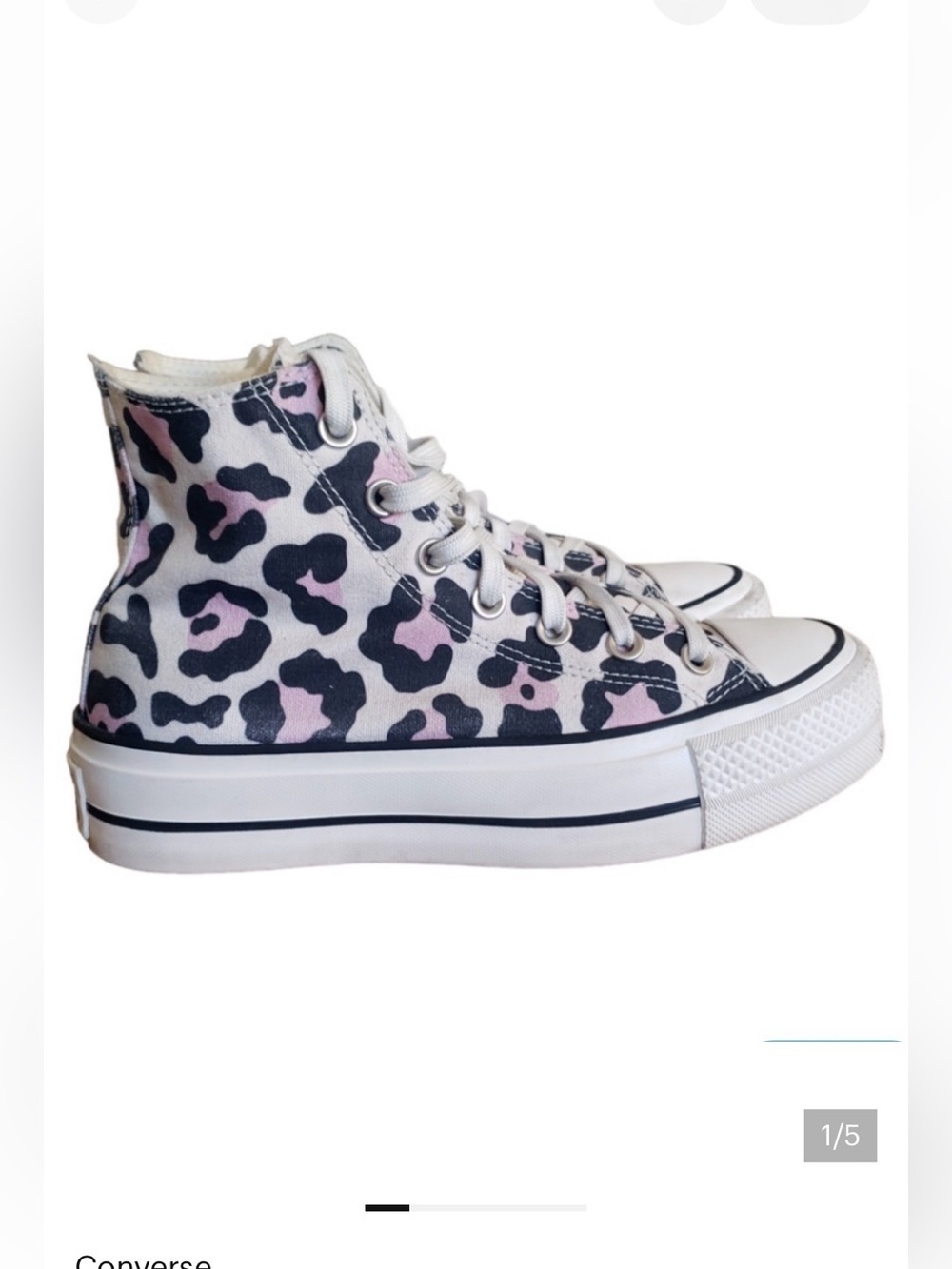 Converse platform Leopard High-Top Sneakers